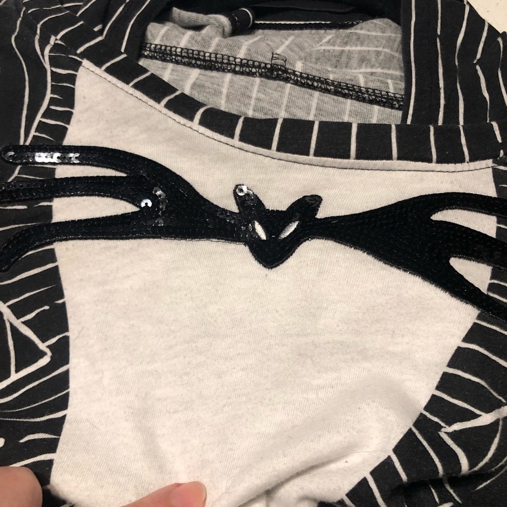 Used 3XL Disney Jack Skellington Hood Shirt Tim Burton’s Nightmare Before Xmas - Picture 4 of 8